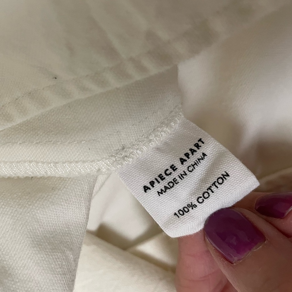 A piece apart chino merida pant in cream - Picture 10 of 10